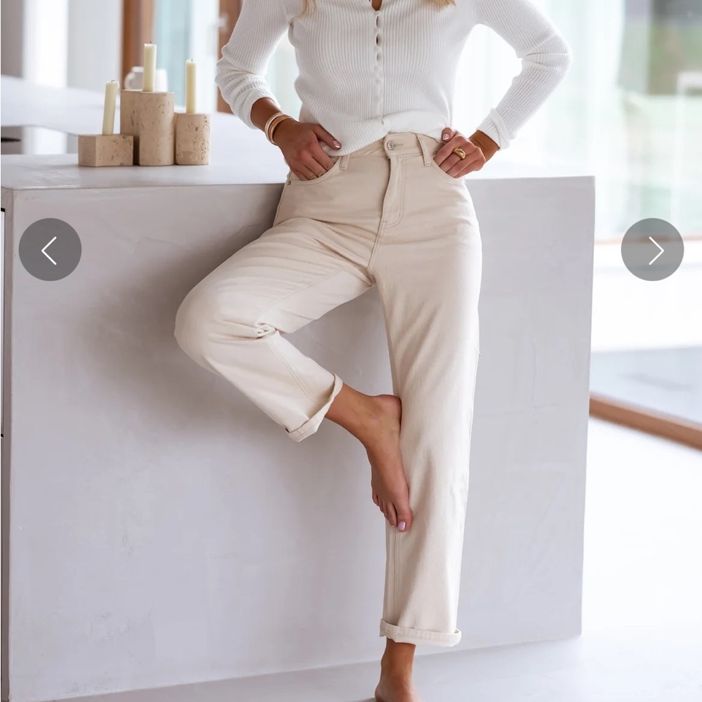 NWT Beige Solan Jeans
